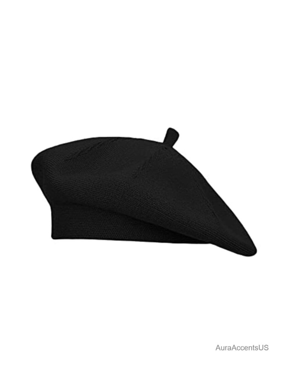 French Style Stretchy Knit Beret Hat Reversible Beanie Women's